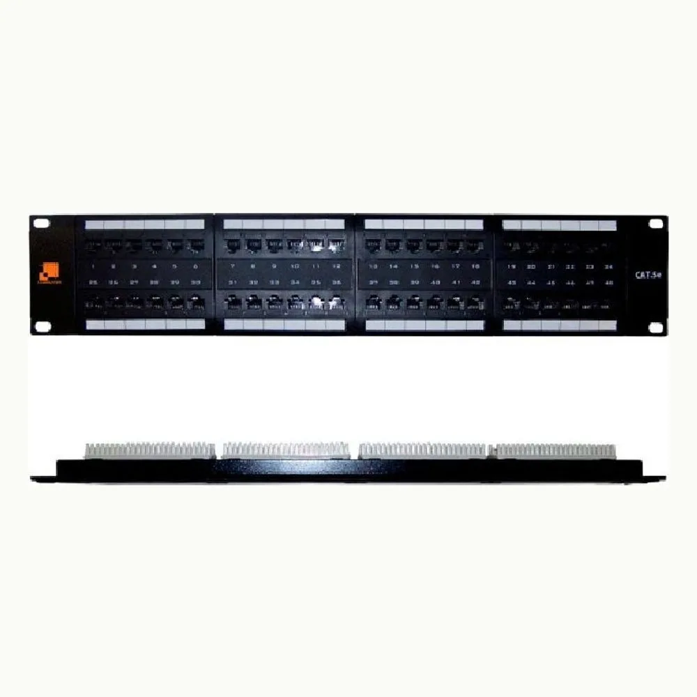 Патч-панель Lanmaster LAN-PPL48U5E 19" 2U 48xRJ45 кат.5e UTP