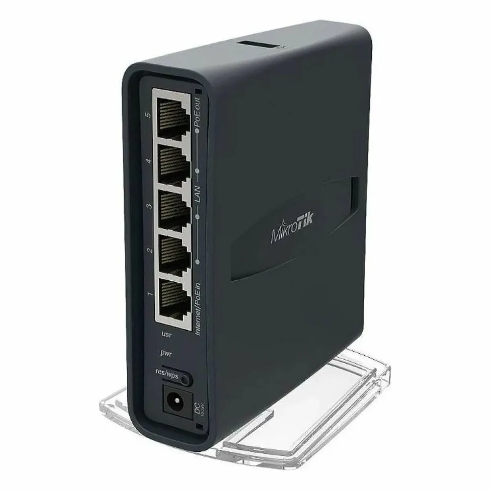 Роутер MikroTik RB952Ui-5ac2nD 2.4+5 ГГц, 802.11a/b/g/n/ac, MIMO 2x2, 5x Ethernet