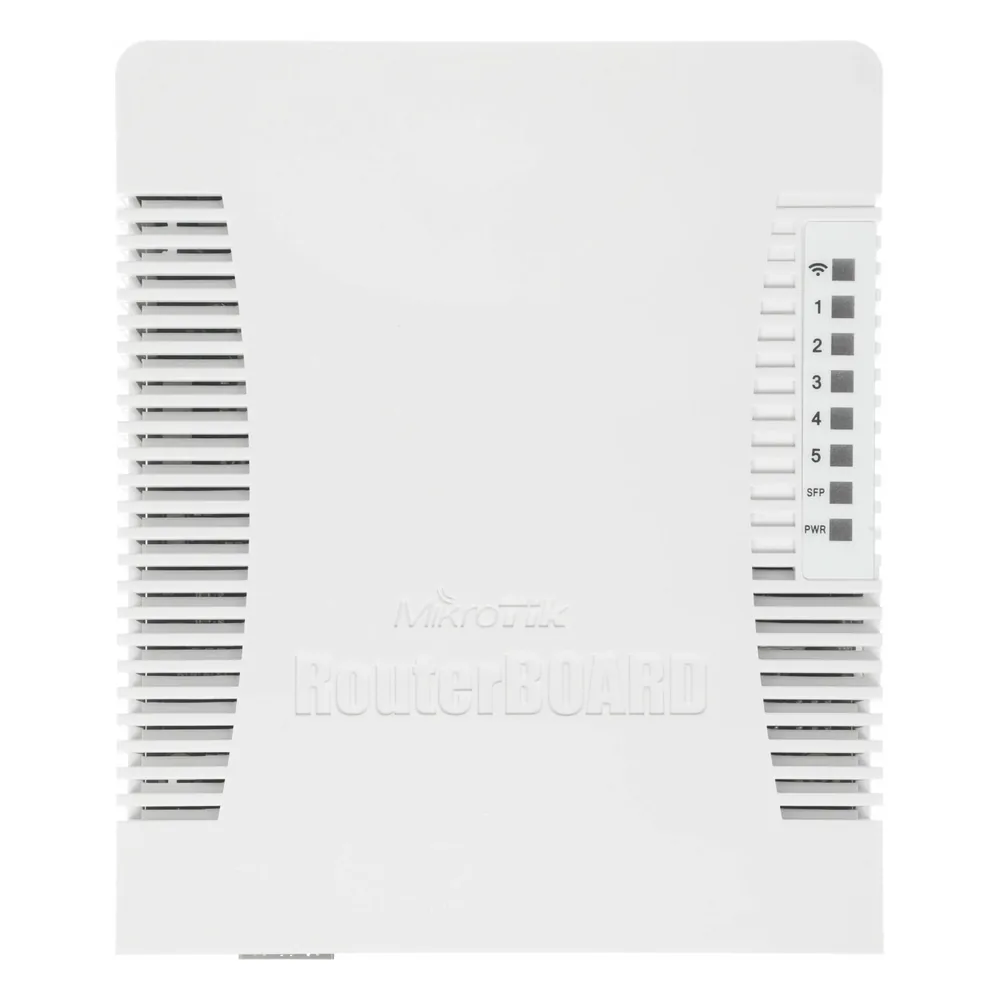 Сетевое оборудование MikroTik RB962UiGS-5HacT2HnT Роутер 2.4+5ГГц, 802.11a/b/g/n/ac, 5x Ethernet 1G, 1x SFP
