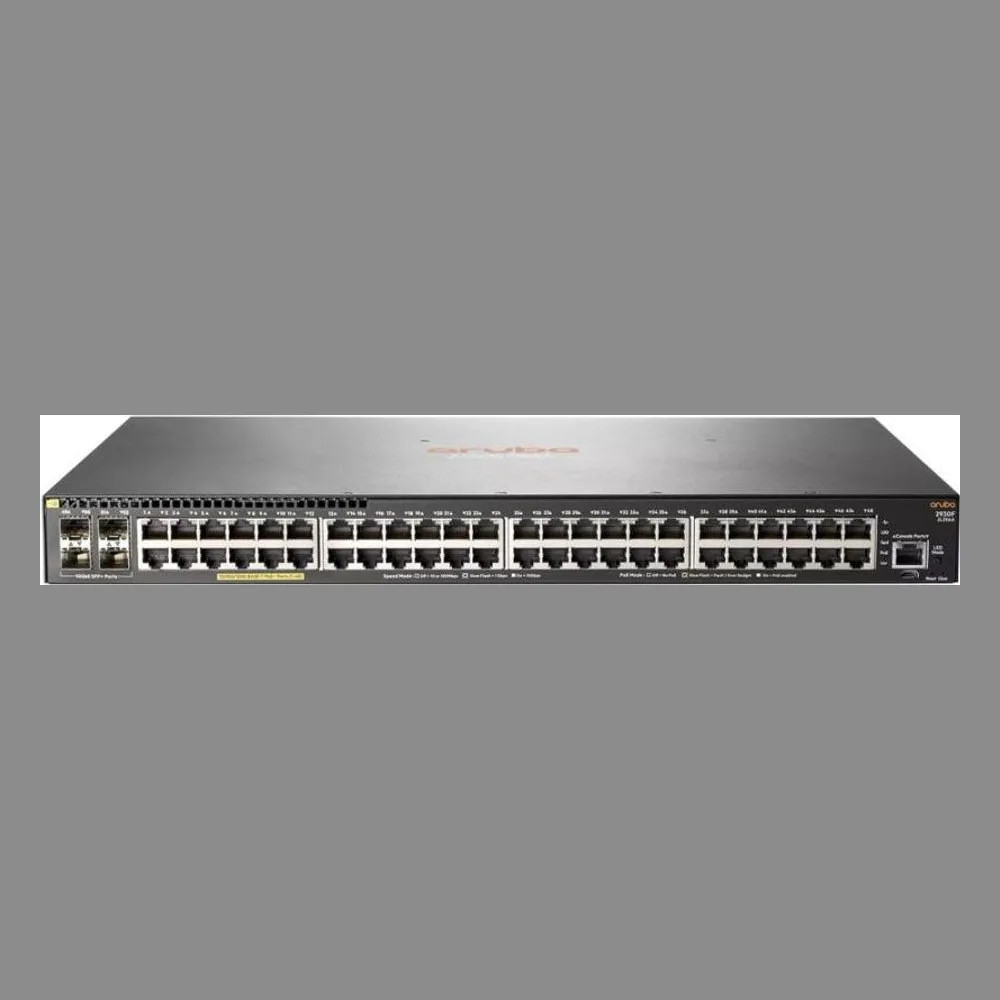 Коммутатор HP Aruba 2930F 48G PoE+ 4SFP+, 48×1 Гбит/с, 4×10 Гбит/с SFP+, управляемый