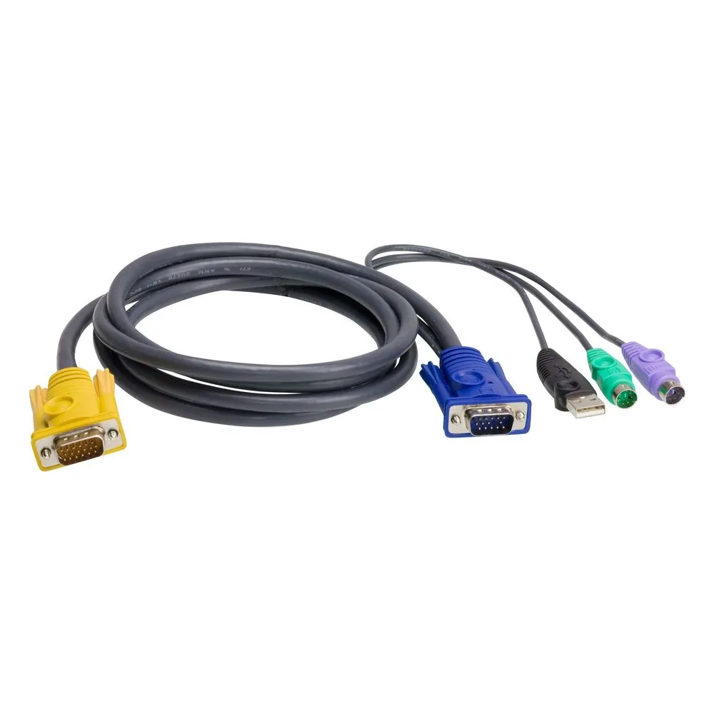 Кабель ATEN USB-PS/2 HYBRID CABLE.; 3M*2L-5303UP