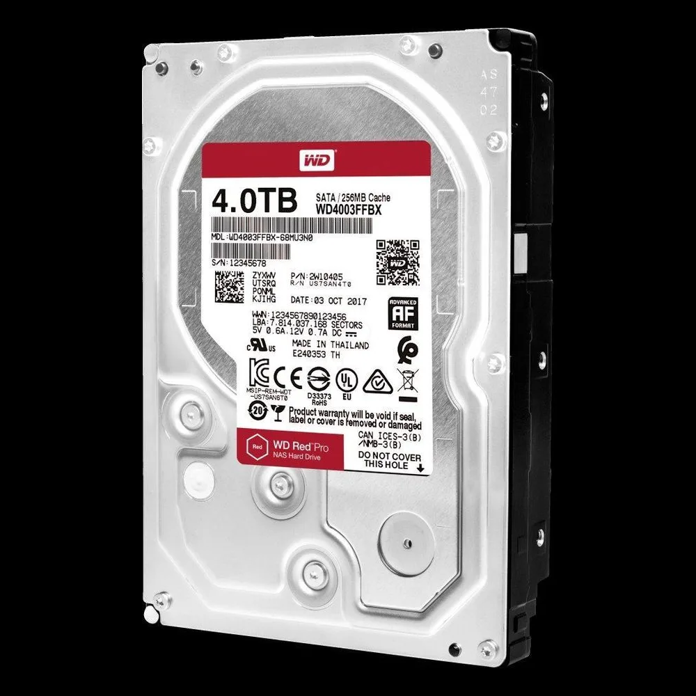 Жесткий диск HDD WD Red Pro 4Tb 7200rpm SATA 256Mb 3.5"