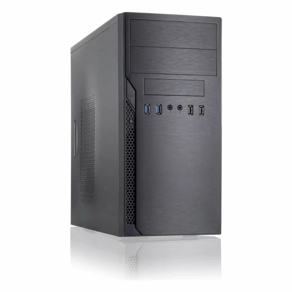 Компьютерный корпус с блоком питания 450Вт. Case Foxline mATX, 450W, 2xUSB 3.0, 2xUSB 2.0, powercord