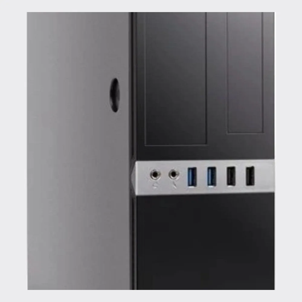 Компьютерный корпус с блоком питания 300Вт. Сase Foxline mATX Desktop 300W, 2xUSB 3.0, 2xUSB 2.0, toolless, Black, 8см. fan, powercord