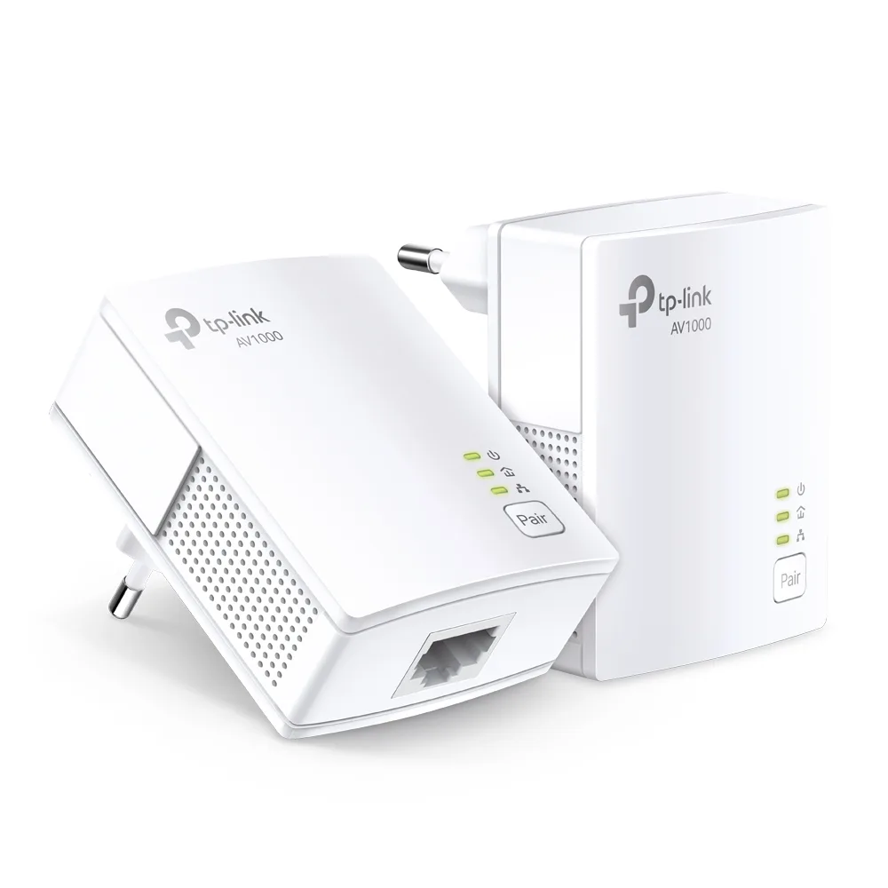 Сетевой адаптер TP-Link AV1000 Gigabit Powerline Starter KitSPEED: 1000 Mbps PowerlineSPEC: Broadcom CPU, HomePlug AV2, 1+1 Gigabit PortFEATURE: Plug and Play, tpPLC Utility, Pair for More SecurityKIT: 2× TL-PA7017"