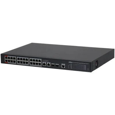 Коммутатор Dahua DH-S4228-24GT-360, 24×1 Гбит/с + 2×1 Гбит/с + 2×1 Гбит/с SFP, управляемый