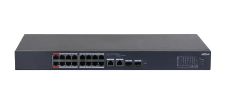 Коммутатор Dahua DH-CS4218-16ET-190, 2×1 Гбит/с + 2×1 Гбит/с Combo + 2×1 Гбит/с SFP, управляемый