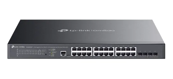 Коммутатор TP-Link Omada SG3428XMPP, 24×2.5 Гбит/с + 4×10 Гбит/с SFP+, управляемый