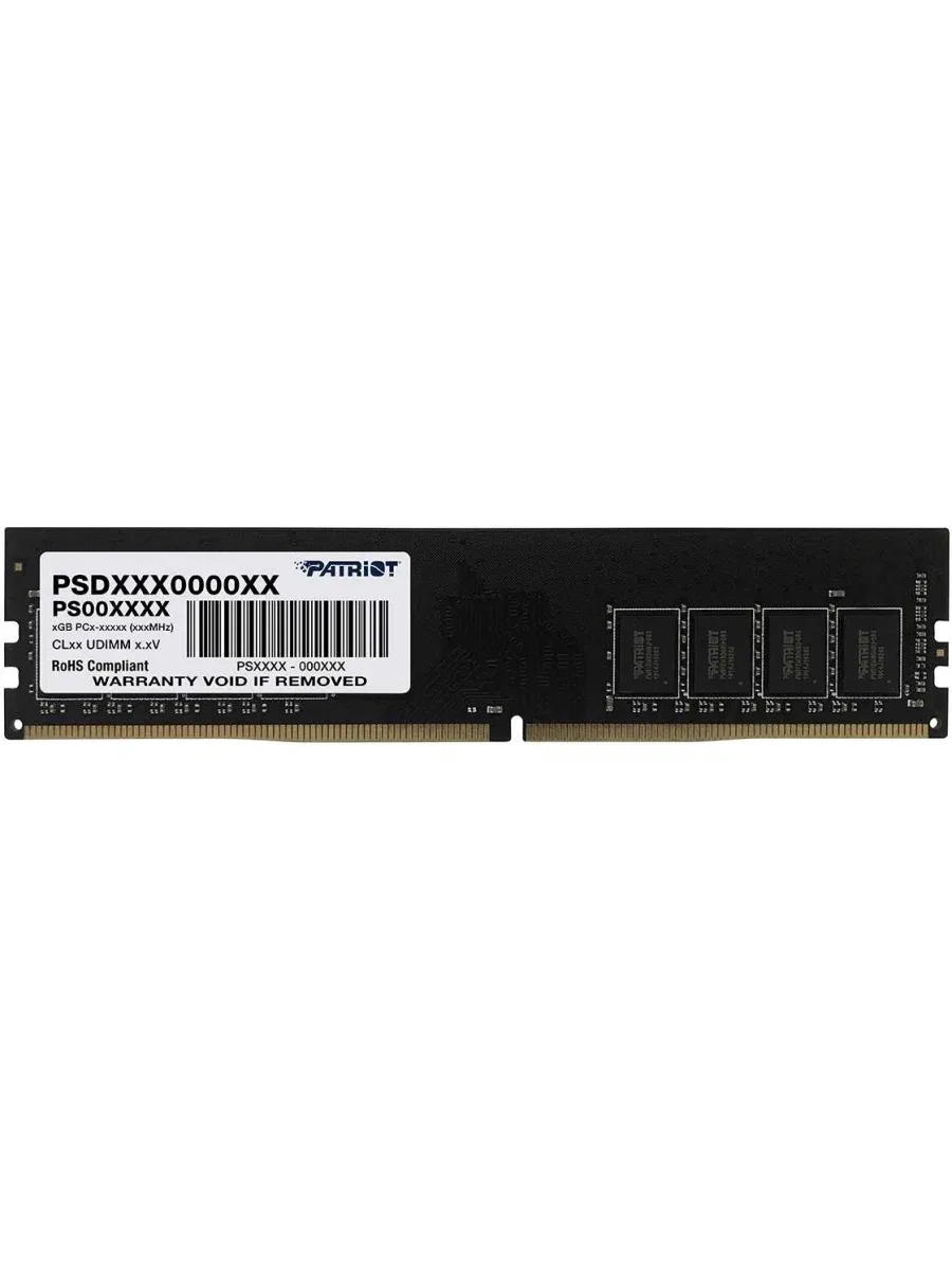 Оперативная память Patriot Signature, DDR4, 16GB (1x16 GB), 3200 MHz, CL22, DIMM