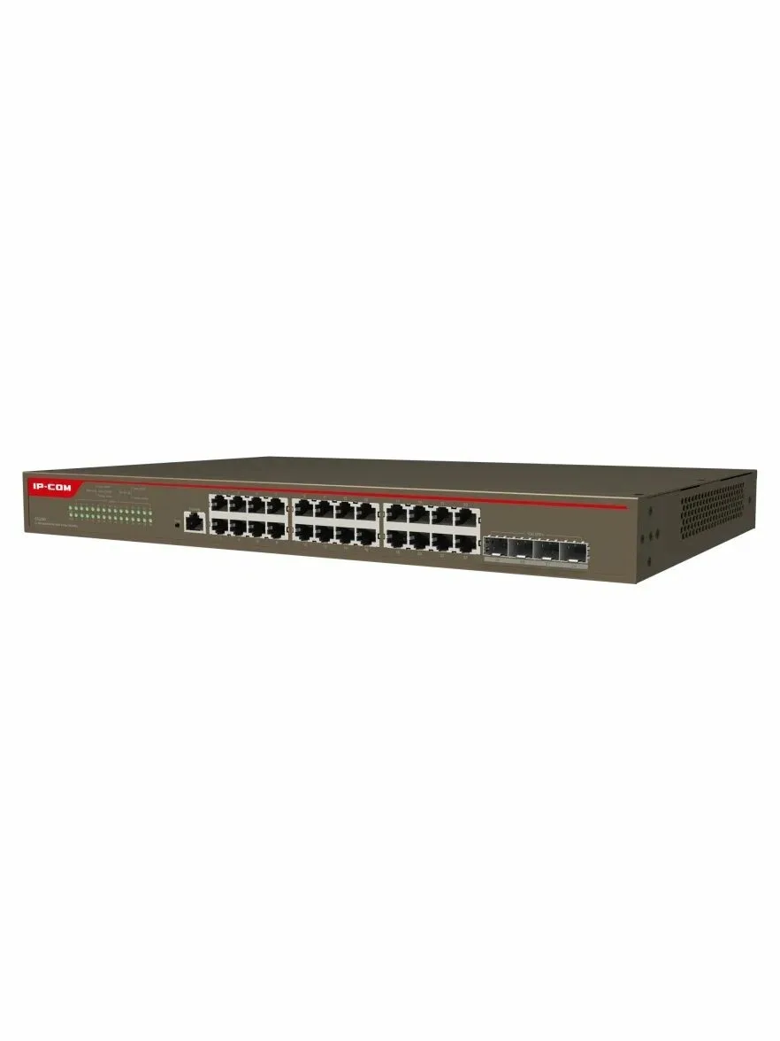 Коммутатор IP-COM G5328X, 24×1 Гбит/с + 4×10 Гбит/с SFP+, управляемый