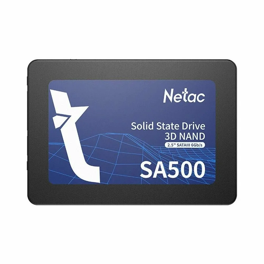 Накопитель SSD Netac SA500, 512Gb, SATA III, 2.5", R/W 520/450