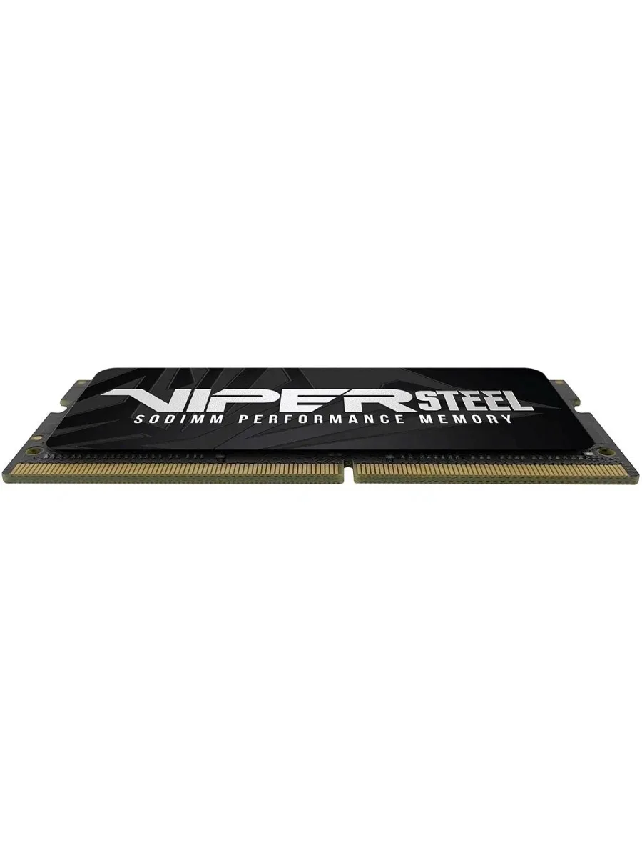 Оперативная память Patriot Steel Series, DDR4, 16GB (1x16 GB), 3200 MHz, CL22, радиатор, черный, SO-DIMM