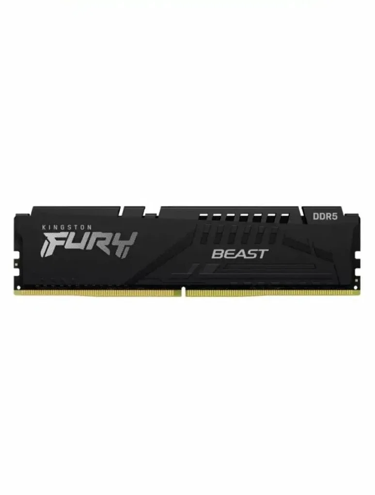 Оперативная память Kingston Fury Beast, DDR5, 8GB (1x8GB), 6000MHz, CL36, DIMM, с радиатором, черный