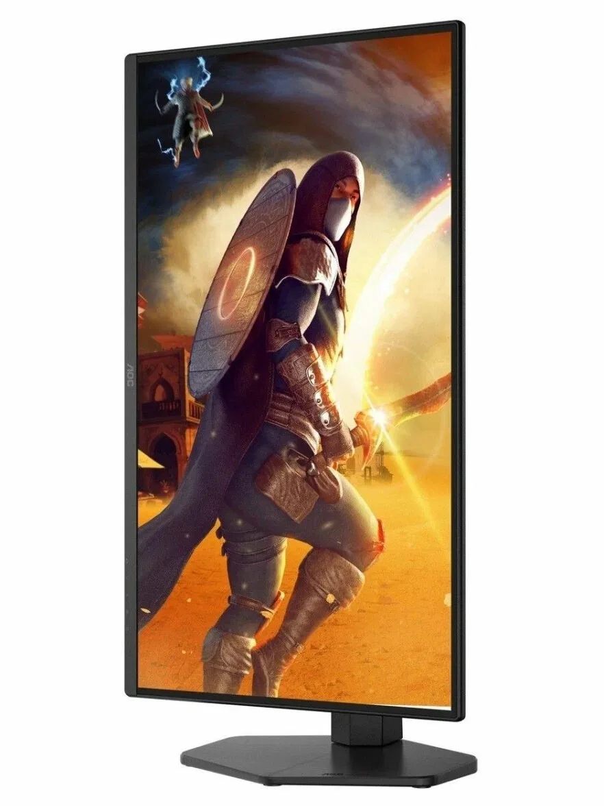Монитор 25" AOC Q25G4SR IPS 2560x1440, 300 Гц, 1 мс, 16:9, 400 кд/м², 2xHDMI, DisplayPort, встроенные динамики, черный