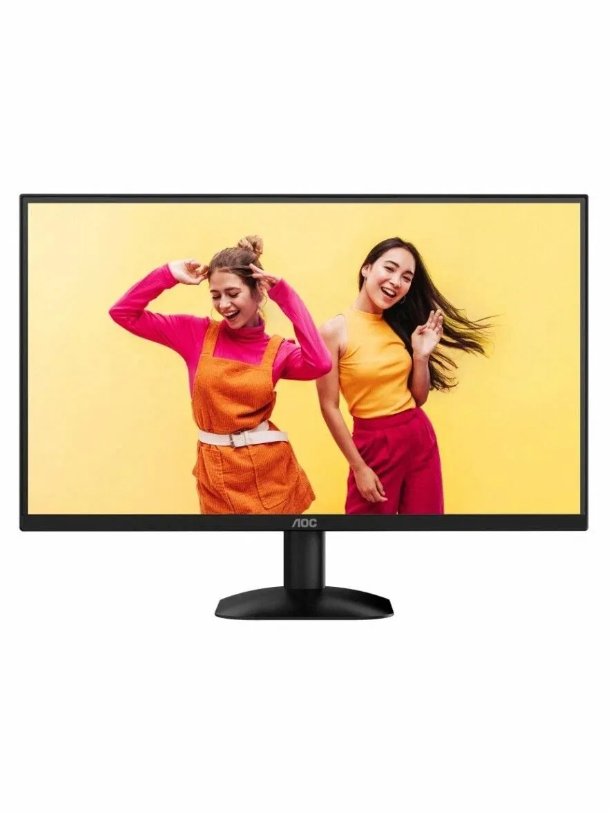 Монитор 23.8" AOC 24B35HM2 VA 1920x1080, 100 Гц, 4 мс, 16:9, 300 кд/м², HDMI 1.4, VGA, Adaptive-Sync, черный