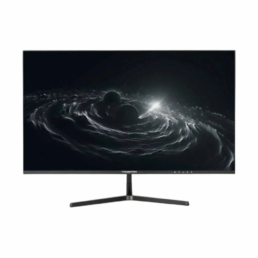 Монитор Гравитон 27" МН27Б IPS 1920x1080, 75 Гц, 5 мс, 16:9, 300 кд/м², 2×HDMI 2.0, USB-C (65 Вт PD), USB Hub (2×USB 2.0 + 1×USB-B), 3.5 Jack, динамики (2×3 Вт), HDR10, FreeSync, черно-красный, в реестре Минпромторга