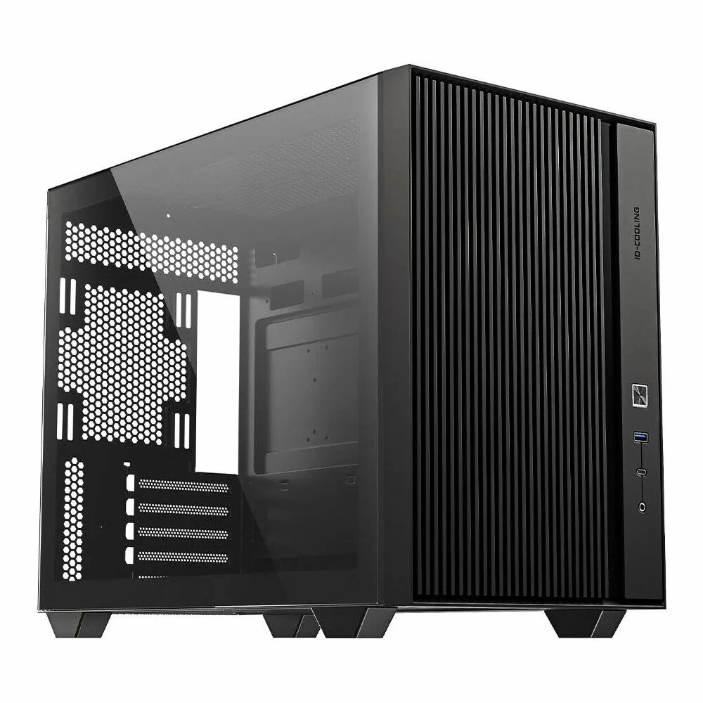 Корпус Case ID-Cooling FLOW 500 Black mATX/ win TG/no fan/ Gen2 Type C/ CPU180mm/ GPU 403mm/ no PSU