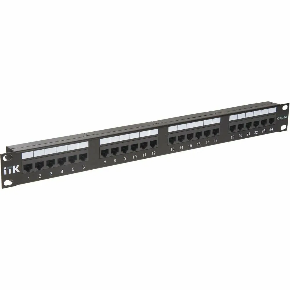 Патч-панель кат.5Е UTP, 24 порта (IDC Dual) 1U патч-панель кат.5Е UTP, 24 порта (IDC Dual)