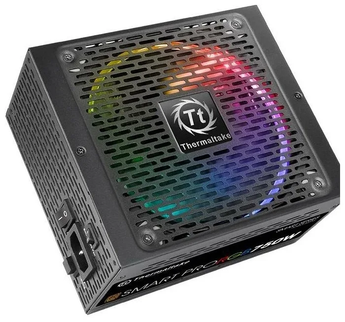 Блок питания Thermaltake Smart Pro RGb (PS-SPR-0750FPCBEU-R), 750Вт, 80 PLUS Bronze, 140мм, модульный, черный