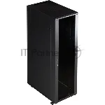 Шкаф серверный Lanmaster (TWT-CBB-42U-8X10-G1) напольный 42U 800x1000 мм пер. дв. стекл. задн. дв. двуст. 2 бок. пан. 800 кг черный IP20