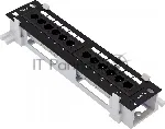 Патч-панель настенная 12хRJ-45, UTP, Cat.5e