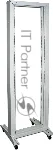 Стойка однорамная Lanmaster TWT-RACK1-42U 42U 600ммX600мм 150кг серый