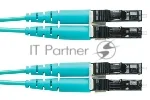 Патч-корд Panduit FX2ELLNLNSNM003 2x50/125 OM3 LC дуплекс-LC дуплекс 3м LSZH аквамарин
