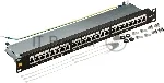 Патч-панель LANMASTER 24 порта, STP, кат.6A, 1U