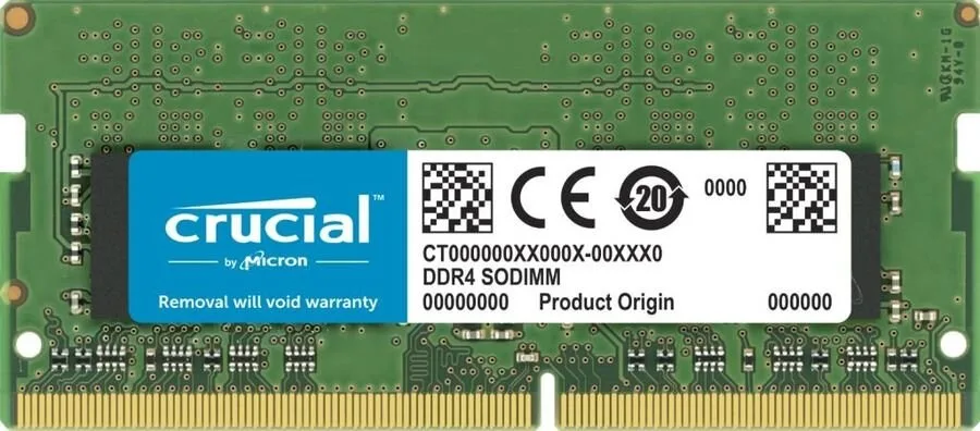 Оперативная память Crucial Premier, DDR4, 32GB (1x32GB), 3200 MHz, CL22, SO-DIMM