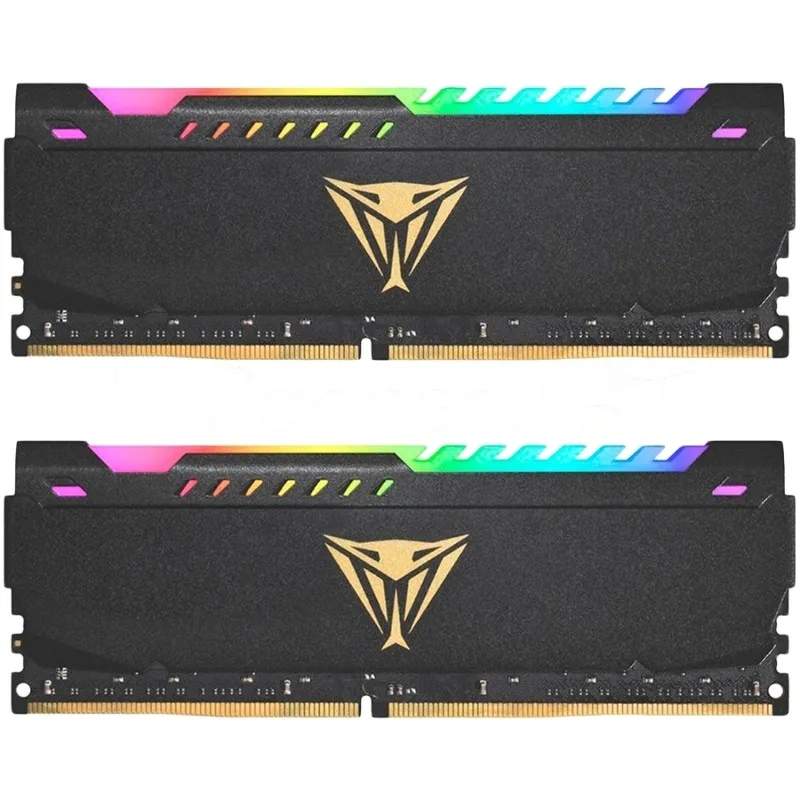 Оперативная память Patriot Viper Steel, DDR4, 64GB (2x32GB), 3600MHz, CL20, DIMM, с радиатором, RGB, черный