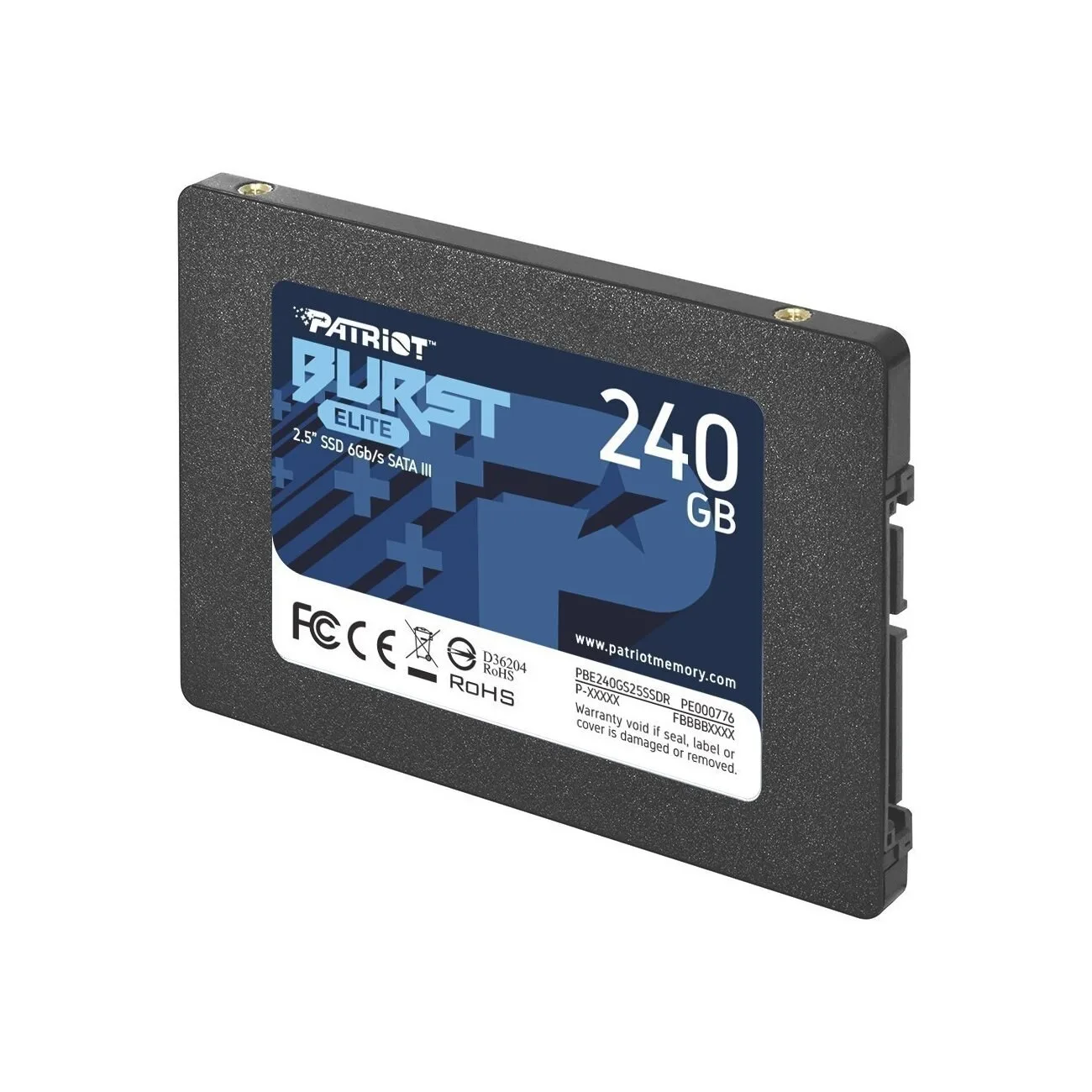 Накопитель SSD Patriot Burst Elite, 240Gb, SATA, 2.5", R/W 450/320