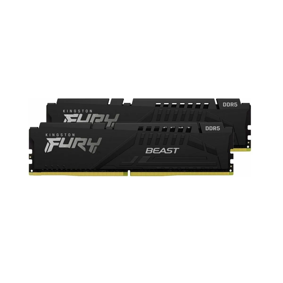 Оперативная память Kingston Fury Beast, DDR5, 16GB (2x8GB), 6000MHz, CL36, DIMM, с радиаторами, RGB, черный
