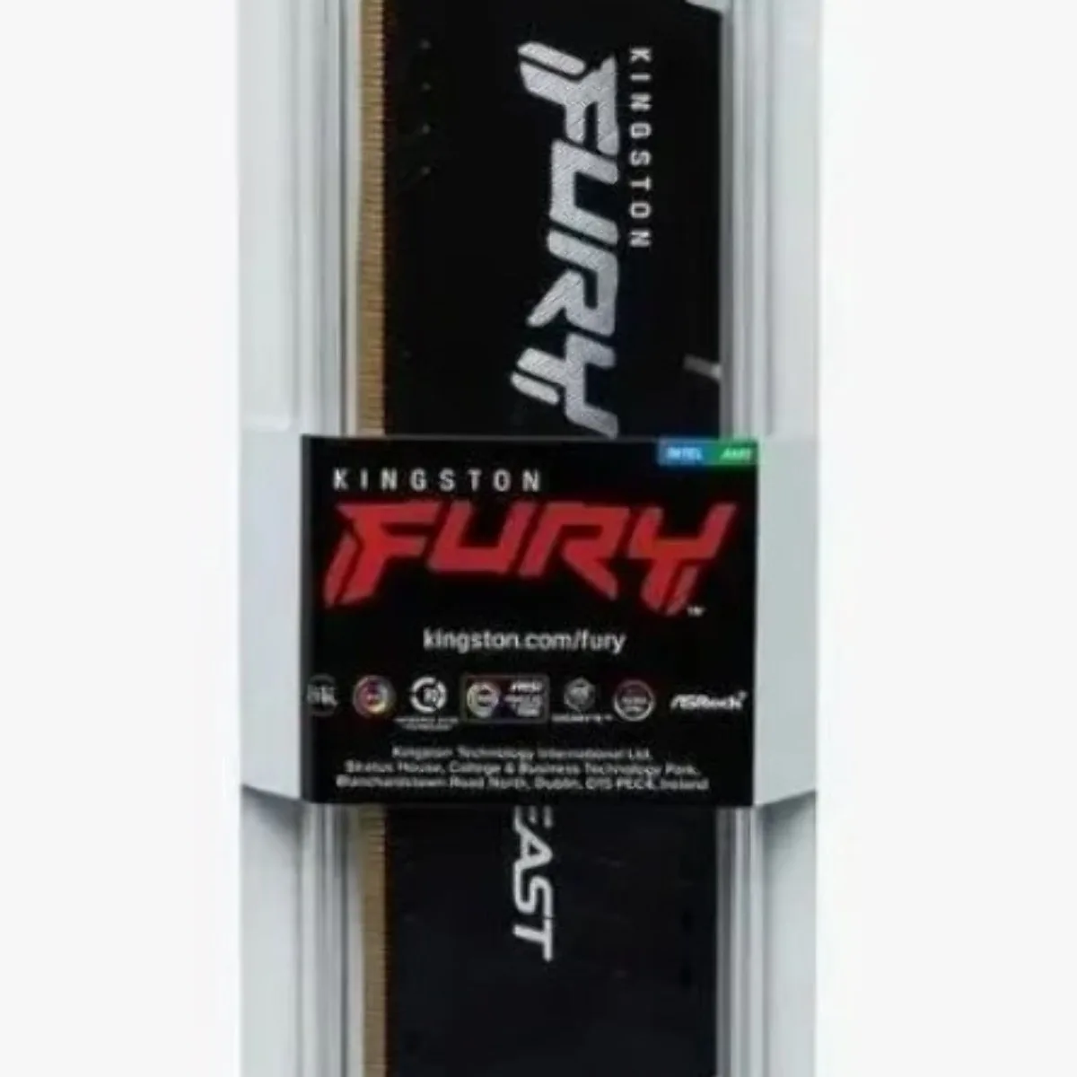 Оперативная память Kingston Fury Beast, DDR5, 8GB (1x8GB), 5600MHz, CL36, DIMM, с радиатором, черный