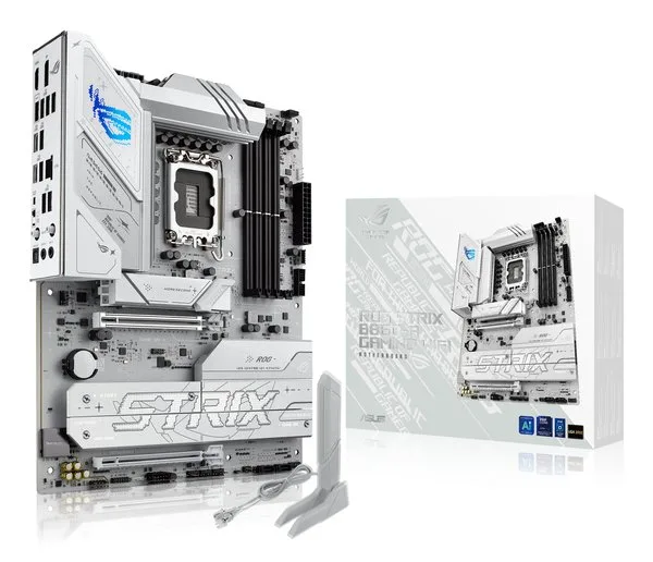 Материнская плата ASUS ROG STRIX B860-A GAMING WIFI, LGA1851, Intel B860, 4xDDR5, 4xSATA, 4xM.2, 2xPCIe 5.0 x16, 1xDP, 1xHDMI, 1x2.5Gb LAN, Wi-Fi, Bluetooth, 4xUSB 2.0, 2xUSB 3.2 Gen 1, 3xUSB 3.2 Gen 2, 1xUSB 4, 2xUSB-C, 3x3.5 мм, 7.1, ATX