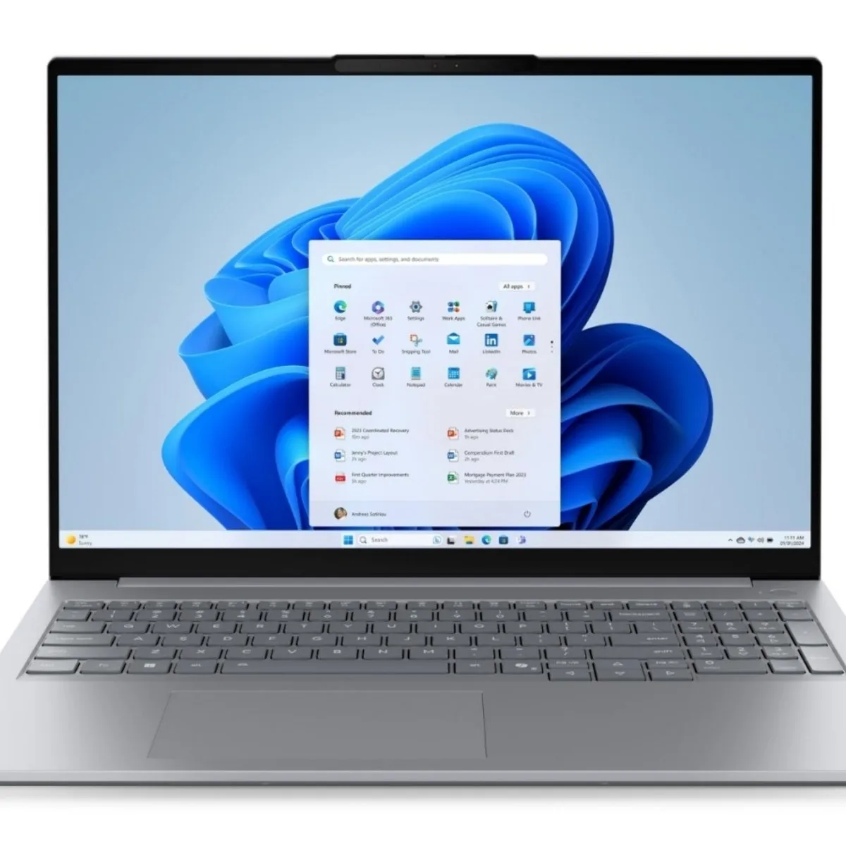 Ноутбук LENOVO ThinkBook 16 G8 IRL/16"/IPS/Intel Core 5 210H/32Gb/1Tb SSD/Intel Graphics/noOS/серый/1.7kg