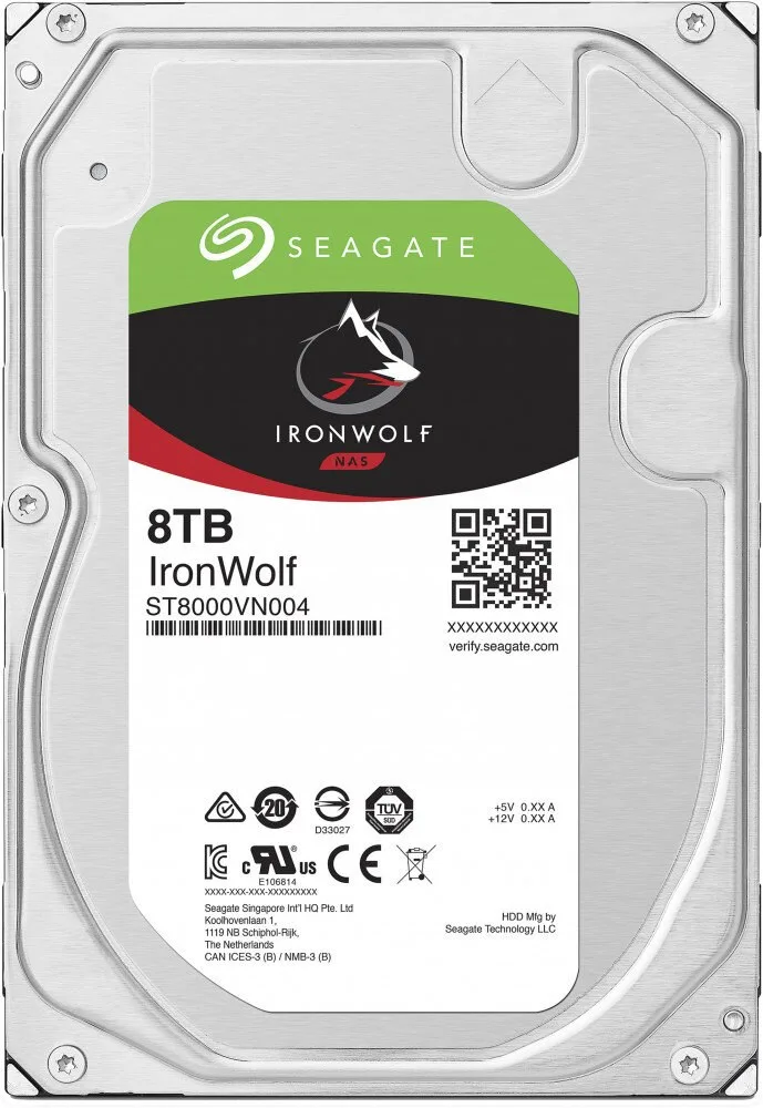 Жесткий диск HDD Seagate IronWolf 8Tb 7200rpm SATA 256Mb 3.5"